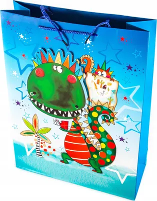 Produktbild von Große Geschenkbeutel für Kinder - Bunte Geschenktüte 31x42x12cm für Geburtstage & Feiern
