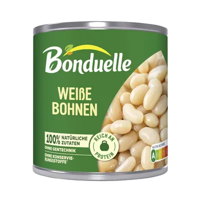 Obrázek produktu pro Bonduelle, bílé fazole ATG, 250g, všestranná ingredience pro různé pokrmy. Bonduelle, bílé fazole, 400g