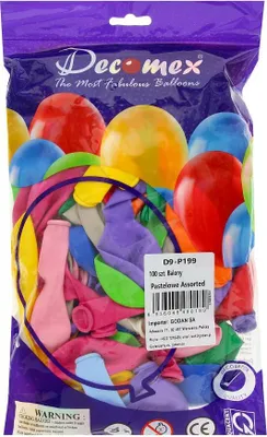 Zdjęcie produktu dla Balony pastelowe różnokolorowe, 23 cm, 100 szt.