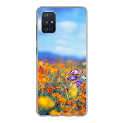 Produktbild von MuchoWow® Handyhülle Schutzhülle Hülle für Samsung Galaxy A71 Kosmos - Farben - Frühling Silikon Softcase Handy Hülle - Kartenbesitzer