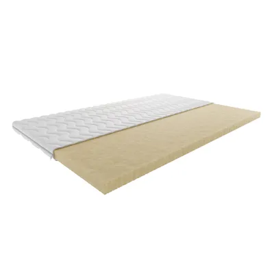 Zdjęcie produktu dla Topper Lateks 180x200 cm z pianki lateksowej dwustronny antyalergiczny zdejmowany pokrowiec twardość H3 grubość 3 cm