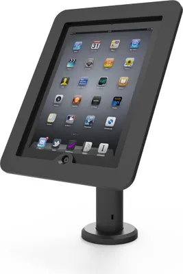 Produktbild von Compulocks VESA Tilting Kiosk Stand 8" with Cable Management - Aufstellung - für Tablett - Montageschnittstelle: 100 x 100 mm - Stangenbefestigung