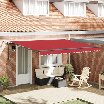 Produktbild von Markisenstoff mit Rot 400 x 300 cm Polyester