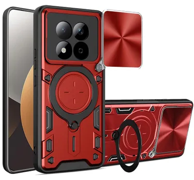 Obrázok produktu pre Techsuit – CamGuard Pro ochranné puzdro s krytom fotoaparátu pre Xiaomi Redmi Note 15 Pro 5G – červené