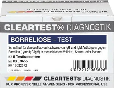 Immagine prodotto di Cleartest Malattia di Lyme Igg/igm test rapido del sangue 5 pz
