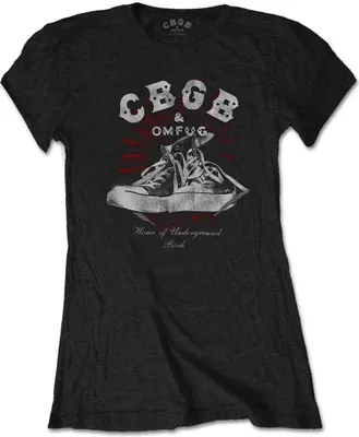 Produktbild von CBGB - Converse Damen X-Large T-Shirt - Schwarz