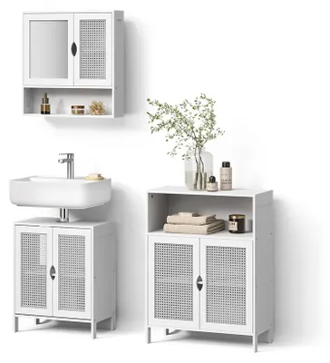 Image de Meubles bain Livinity Mincio Blanc 3 parties, Model 62477