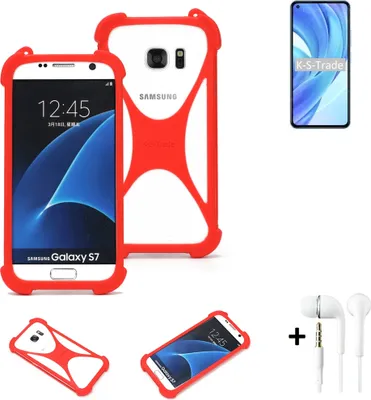 Produktbild von Handy-hülle + Kopfhörer kompatibel mit Xiaomi Mi 11 Lite Schutz-hülle Bumper Silikon Schutz Hülle Cover Case Silikoncase Silikonbumper TPU
