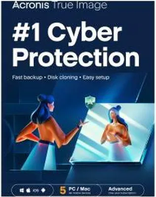 Produktbild von Acronis Cyber Protect Home Office Advanced - Abonnement-Lizenz (1 Jahr) - 5 Computer, 500 GB Cloud-Speicherplatz, unbegrenzte mobile Geräte - Download - Win, Mac, Android, iOS