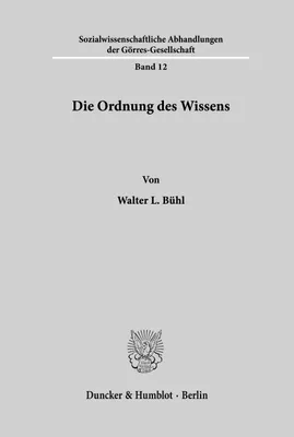 Produktbild von Die Ordnung des Wissens.