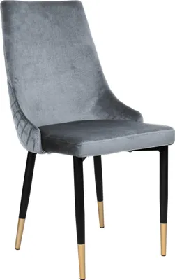 Immagine prodotto di Sedia da pranzo Vermont Velvet, imbottita, grafite