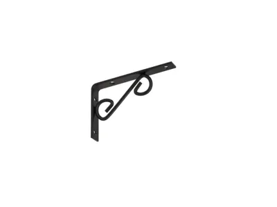 Produktbild von Regalhalter 150x100 mm Regalträger Regalwinkel Wandkonsole Antik Retro schwarz