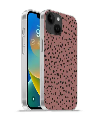 Produktbild von MuchoWow® Handyhülle Schutzhülle Hülle für Apple iPhone 14 - Softcase Polka dots - Muster - Schwarz Silikon Softcase Handy Hülle - Mobiltelefonhülle