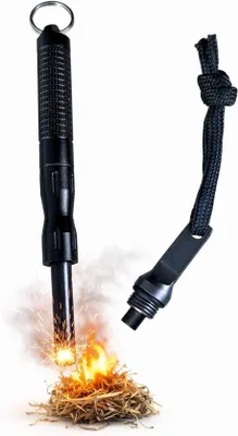 Productafbeelding van Overlevingsgereedschap, vuurstarter voor outdoor, bushcraft, camping, zwart