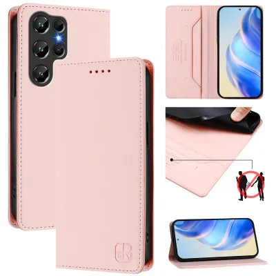 Produktbild von Lederhülle für Oukitel C61 / C61 Pro Hülle Flip Brieftasche Kartenfächern Ständer Schutzhülle Pink