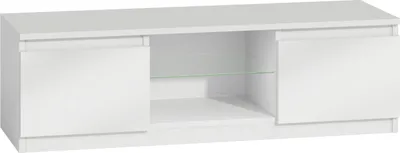 Produktbild von TV Schrank Lowboard Fernseher Hochglanz Schrank TV Möbel  Fernsehtisch 120cm weiß LED