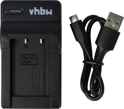 Produktbild von vhbw USB-C Ladegerät kompatibel mit Casio Exilim EX-Z150, EX-Z155, EX-Z250 Kamera - Ladeschale + USB-C Kabel Ladeanzeige