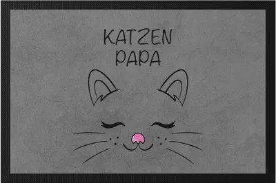 Produktbild von Katzen Papa Fußmatte Katzen-Papa Geschenk Katzenliebhaber Katzenbesitzer Katzen Kätzchen
