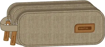 Zdjęcie produktu dla Safta Sand Piórnik podwójny Beige Man Beige Jeden rozmiar
