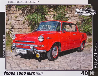 Obrázok produktu pre Puzzle č. 50 - ŠKODA 1000 MBX (1967) 40 dielikov