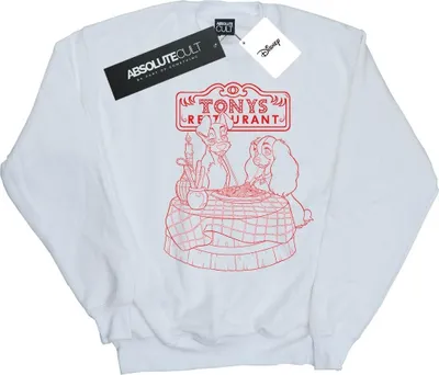 Produktbild von Disney - "Lady And The Tramp That's Amore" Sweatshirt für Herren BI18200 (5XL) (Weiß)
