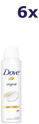 Produktbild von 6x Dove Deodorant-Spray 150 ml Original