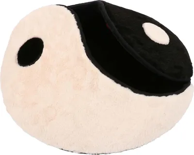 Produktbild von Coockoo Katzenkorb Zen Zone schwarz/weiß, Maße: 60 x 60 x 2 cm
