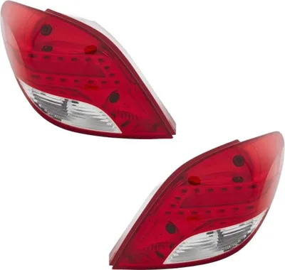 Image de Jeu de feux arrière gauche et droit 12 V LED P21W PY21W R10W HELLA pour PEUGEOT 207