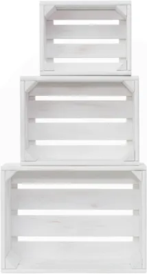 Image de Omgoods - Coffret décoratif en bois, ensemble de 3 pièces de différentes tailles
