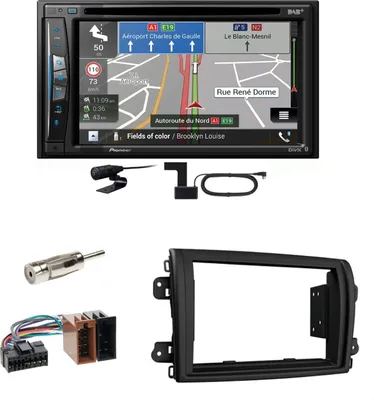 Produktbild von Pioneer AVIC-Z730DAB USB Navigation DAB+ CD Einbauset für Fiat Ducato ab 2022