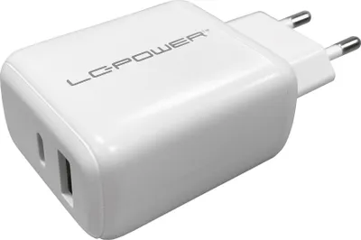 Produktbild von LC-Power Charger USB-C/USB-A 45W LC-GAN-45 Weiß