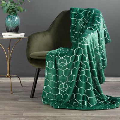 Zdjęcie produktu dla Koc MALIBU 150x200 ciemnozielony