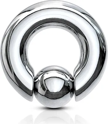 Produktbild von viva-adorno 4 x 16 x 10mm Piercing BCR Spring Ball Closure Ring Intimpiercing Klemmring Chirurgenstahl 316L Clip in Pop out XXL Stärke 4 bis 10mm Z297x