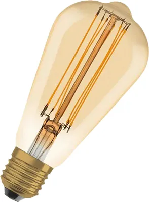 Zdjęcie produktu dla Ściemnialne żarówki LED OSRAM, Vintage Edition, 60-watowy zamiennik, E27, kształt ST64, 2200 kelwinów, ciepłe komfortowe światło, przezroczyste szkło, opakowanie pojedyncze