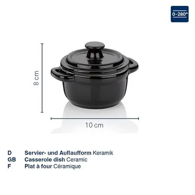Produktbild von KELA Servier- und Auflaufform Malin Keramik rot Mit Deckel 8cm 10cm? KL-11865
