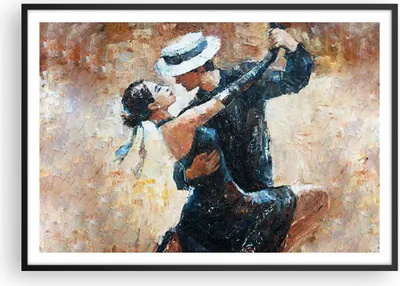 Produktbild von Gerahmtes Poster - Schwarzer Rahmen - tanzen sie - 100x70 cm - Wand Bild - Wanddeko - Wandbilder - Kunstposter - Wandposter - Bilderrahmen - Bilder - Kunstdruck - Wandbild - P2BAA100x70-3773