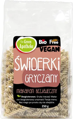 MAKARON (GRYCZANY) ŚWIDERKI BEZGLUTENOWY BIO 250 g - APOTHEKE