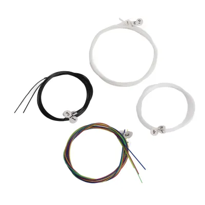 Image de Cordes de Ukulélé Multicolore,Cordes Nylon de Remplacement,Jeu de Cordes de Ukulélé,Cordes Nylon,Cordes de Ukulélé,Cordes