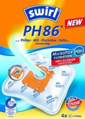 Produktbild von 8 Original Swirl PH 86 PH86 Staubsaugerbeutel, Staubbeutel, Filtertüten