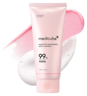 Produktbild von Medicube PDRN Pink Niacinamide Whip Foam Cleanser 120 g – Korean Skincare