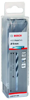 Produktbild von Metallspiralbohrer HSS PointTeQ, DIN 338, 9,0 mm, 10er-Pack