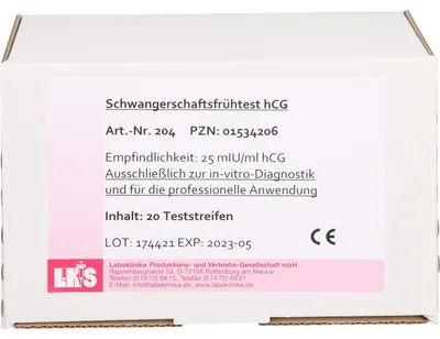 Immagine prodotto di Test di gravidanza precoce strisce reattive HCG, 20 pezzi TTR