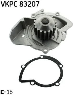 Produktbild von SKF Wasserpumpe für Citroen Fiat Ford Peugeot Toyota