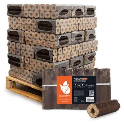 Produktbild von Heizfuxx PiniKay Octagon Holzbriketts Hartholz 10kg x 30 Gebinde 300kg Palette