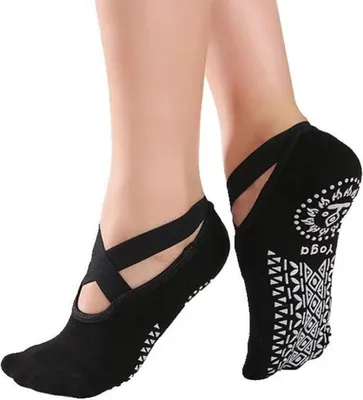 Produktbild von Jumada's - Yoga - Anti-Rutsch-Socken für Yoga und Pilates - Einheitsgröße - 2 Stück - Schwarz