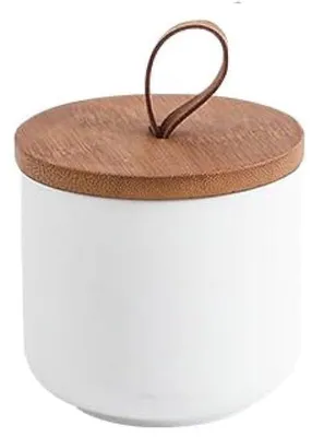 Image de Cafetière en céramique avec couvercle, 260 ml, blanche