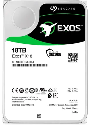 Immagine prodotto di Seagate 8,9 cm (3,5") 18TB SAS3 Exos X18 512e 7200 256MB interno