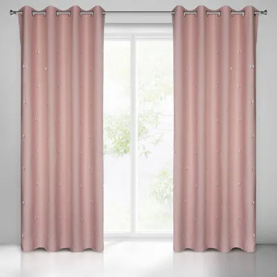 Produktbild von Vorhang WENDY rosa 140x250 cm  Ösen Ösenvorhang