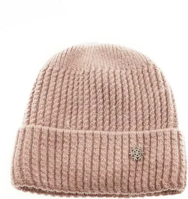Produktbild von Mütze mit Schneeflockenmotiv für Damen und Mädchen Ideal für kalte Herbst und WintertageRosa