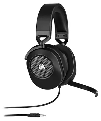 Image de Corsair HS65 SURROUND, Avec fil, Gaming, 20 - 20000 Hz, 282 g, Casque, Carbone